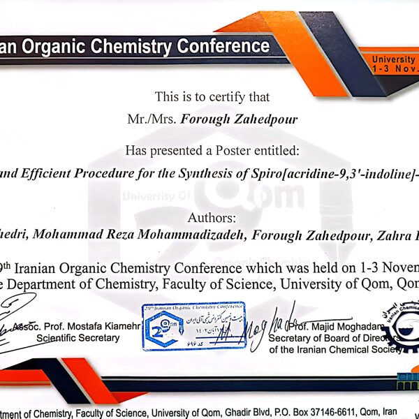 29th Organic Chemistry Conference 